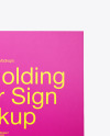 Hand Holding a Paper Sign Mockup