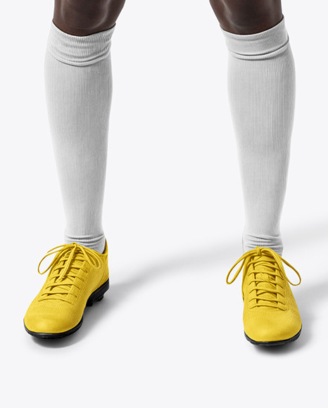A Black Woman Wearing a Full Soccer Kit Mockup