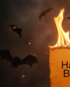 Hand Holding a Burning Sign Mockup