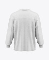 Men's Melange Oversize Sweatshirt Mockup - Back View
