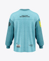 Men's Melange Oversize Sweatshirt Mockup - Back View