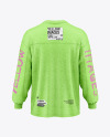 Men's Melange Oversize Sweatshirt Mockup - Back View