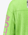 Men's Melange Oversize Sweatshirt Mockup - Back View