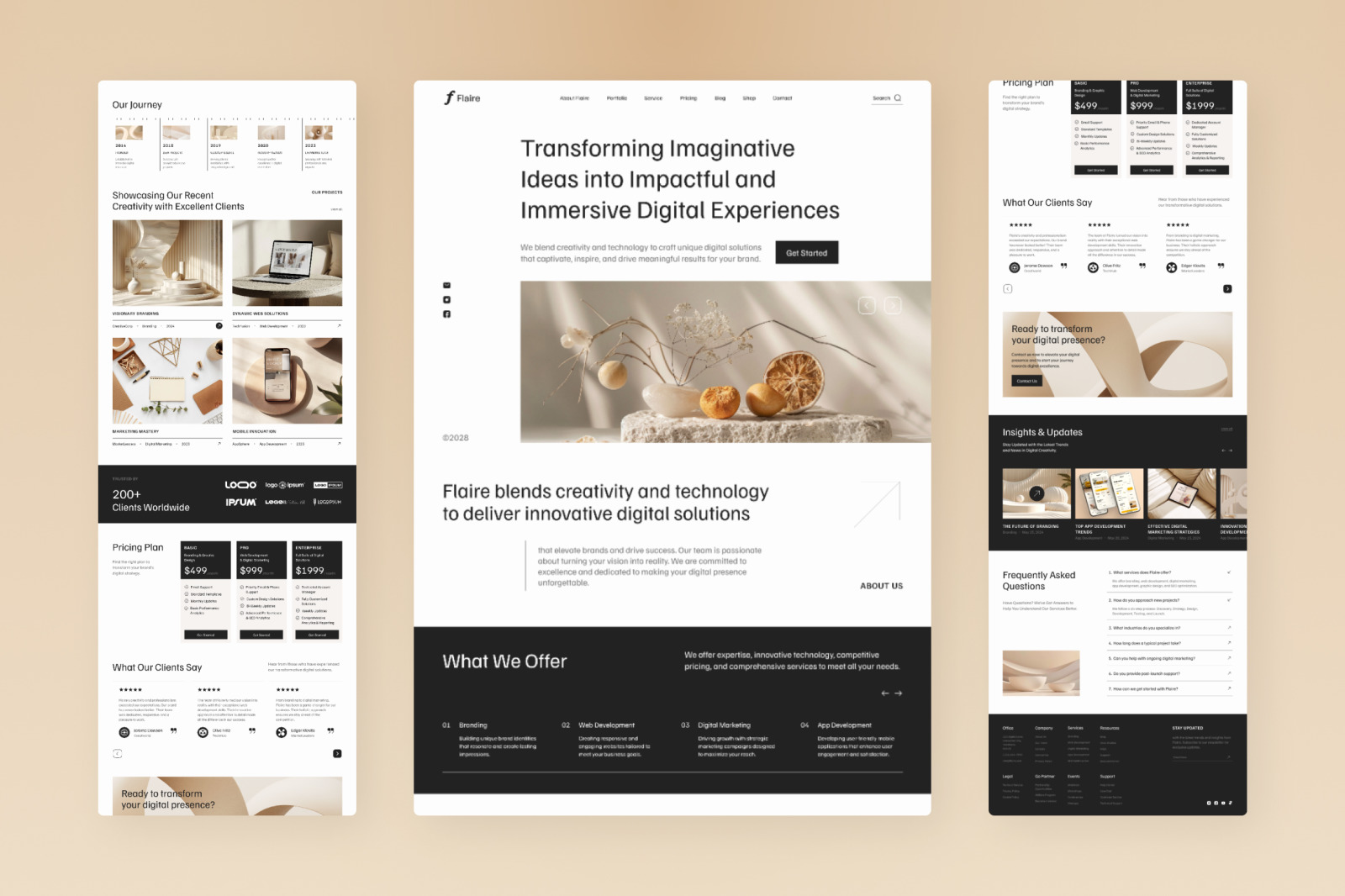 Flaire 1 - Creative Digital Agency Website Flaire 1 - Creative Digital Agency Website