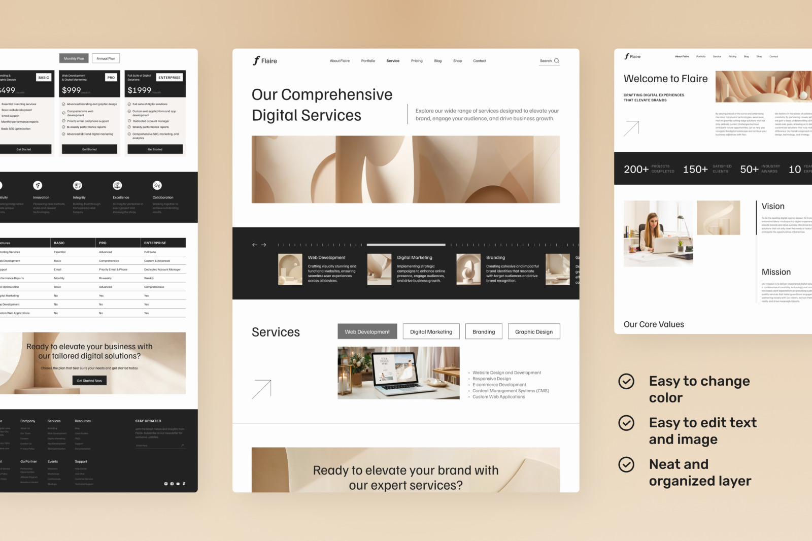 Flaire 1 - Creative Digital Agency Website Flaire 1 - Creative Digital Agency Website
