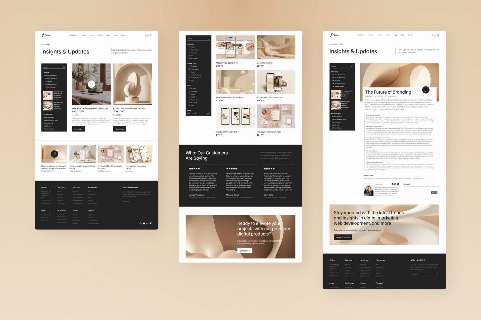 Flaire 1 - Creative Digital Agency Website Flaire 1 - Creative Digital Agency Website