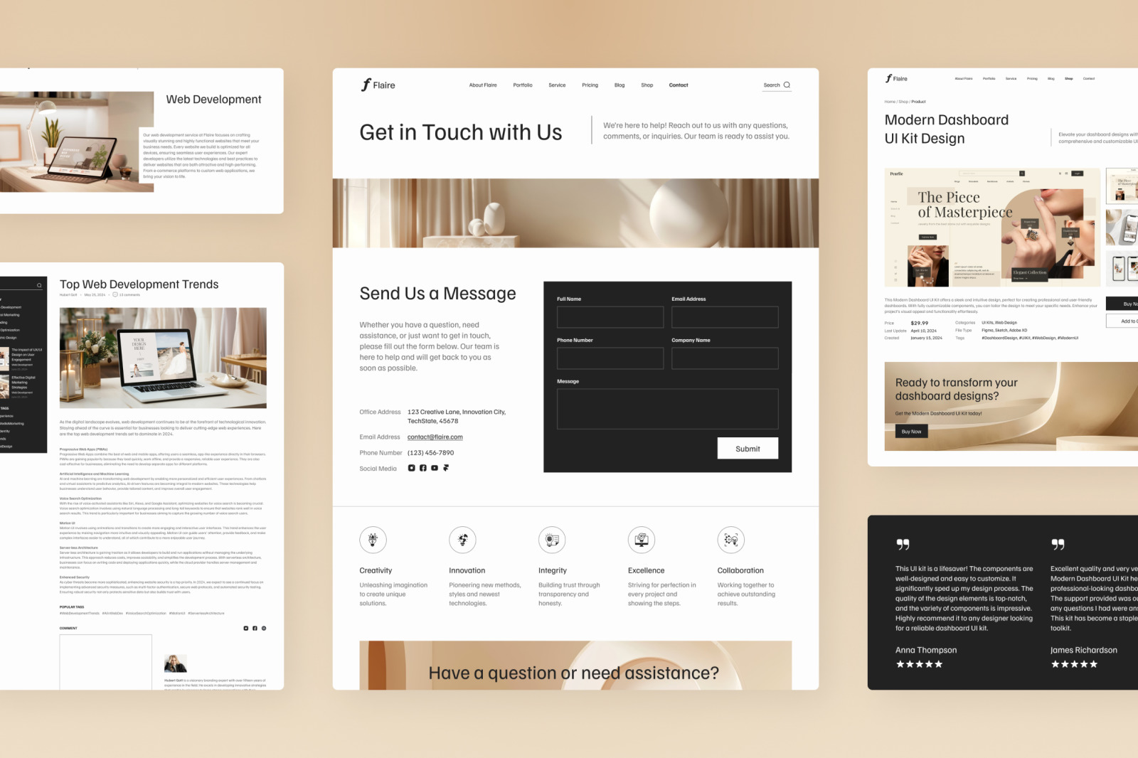 Flaire 1 - Creative Digital Agency Website Flaire 1 - Creative Digital Agency Website