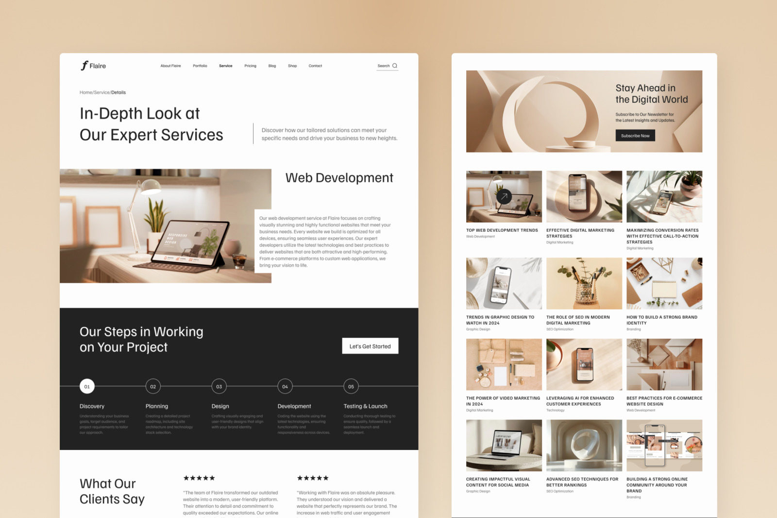Flaire 1 - Creative Digital Agency Website Flaire 1 - Creative Digital Agency Website