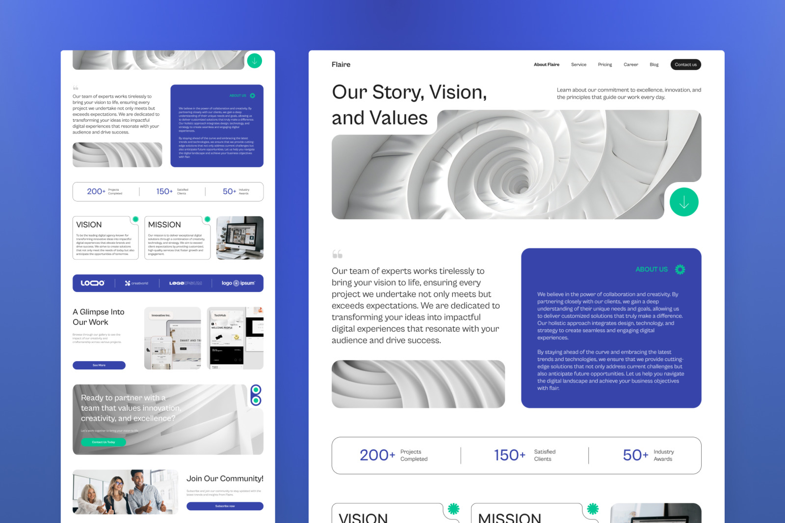 Flaire 2 - Creative Digital Agency Website Flaire 2 - Creative Digital Agency Website