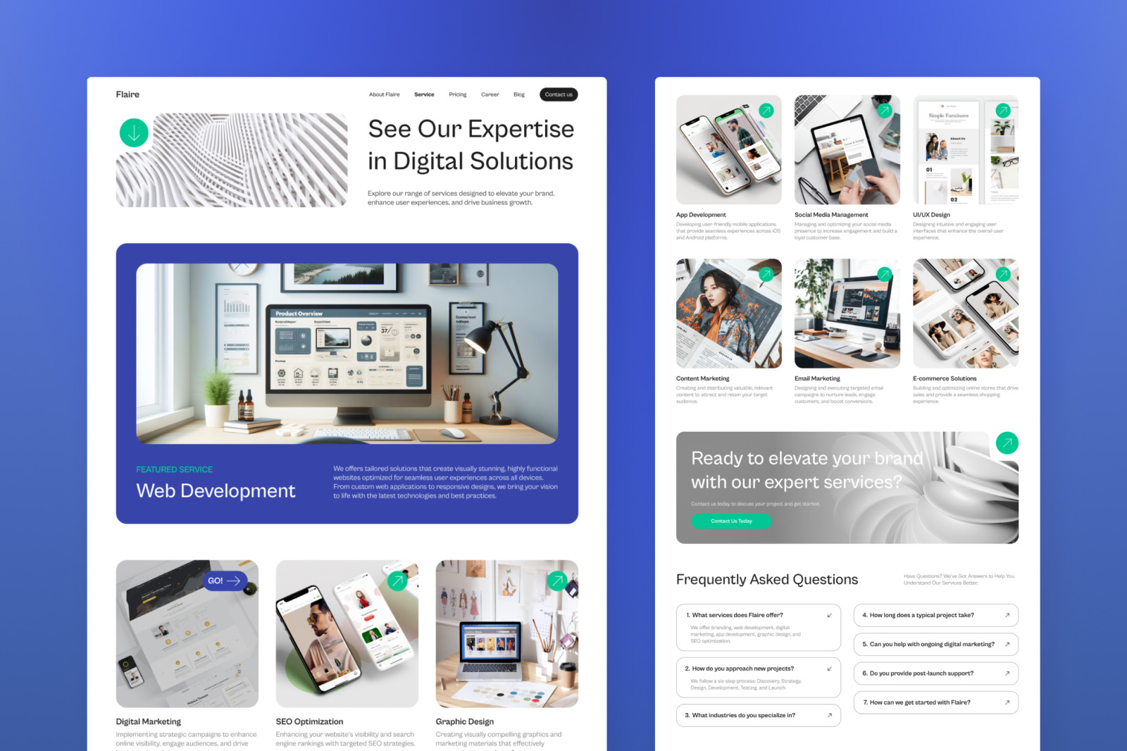 Flaire 2 - Creative Digital Agency Website Flaire 2 - Creative Digital Agency Website