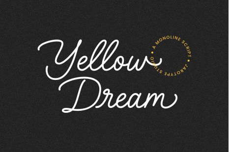 Yellow Dream Font - Branding fonts