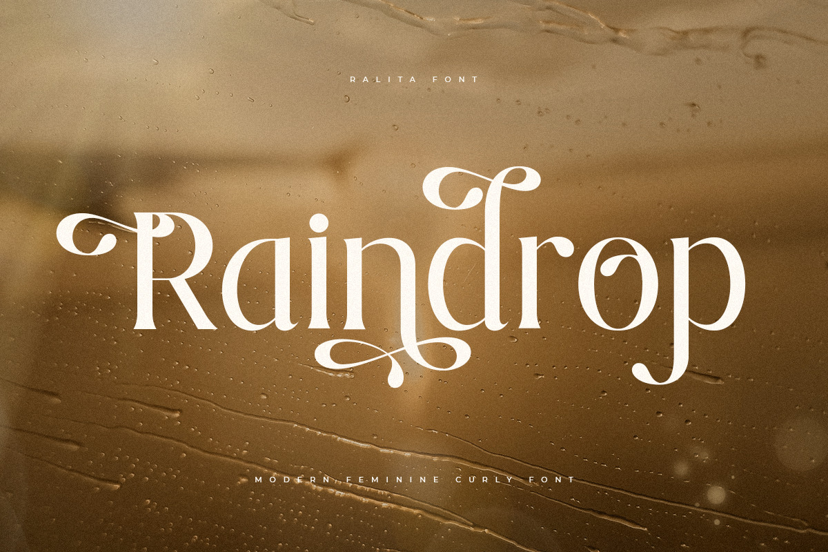 Ralita - Modern Feminine Curly Font Ralita - Modern Feminine Curly Font