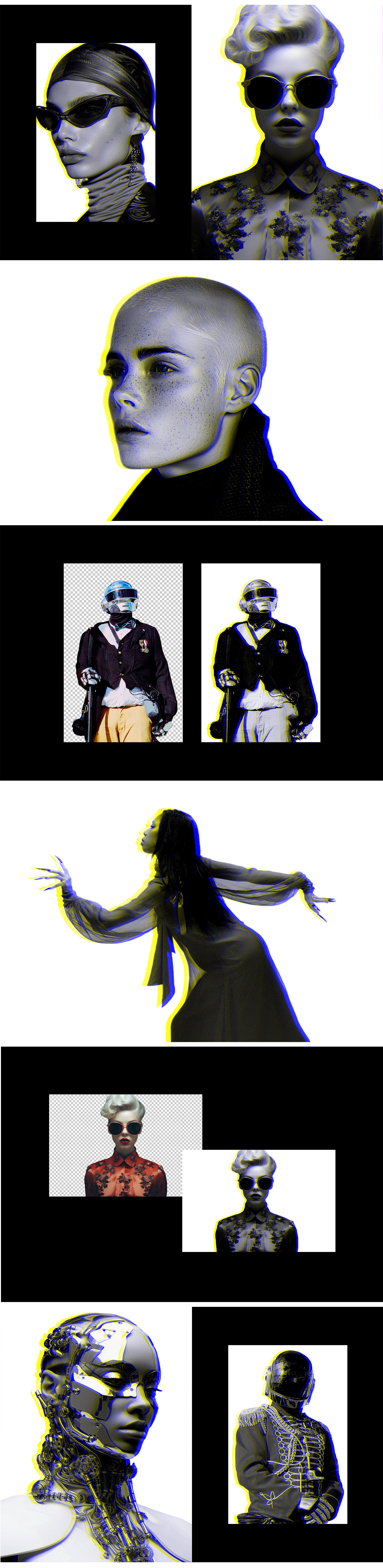 Anaglyph Double Exposure Photo Effect Anaglyph Double Exposure Photo Effect
