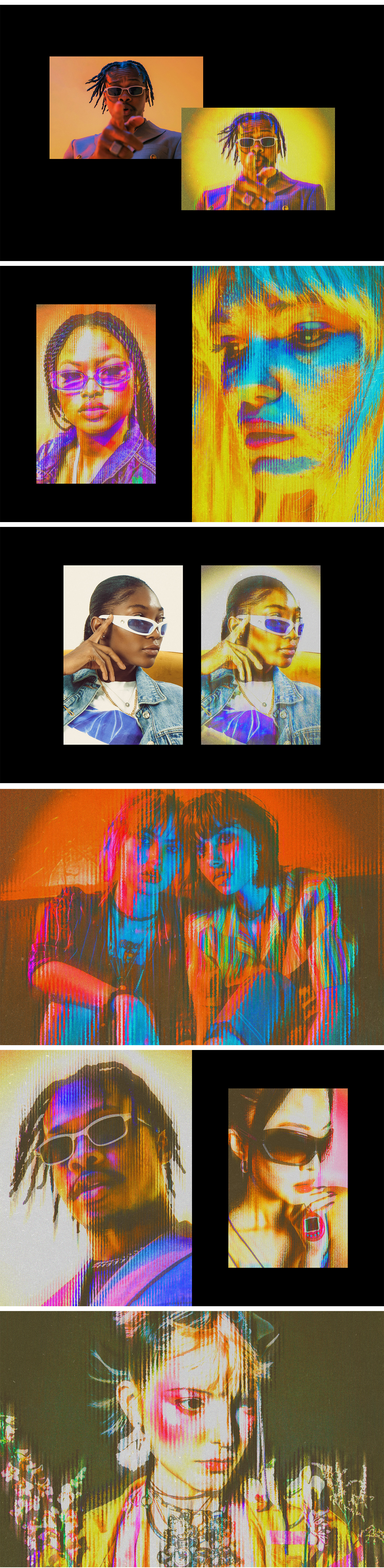 Colorful Glitch Photo Effect Colorful Glitch Photo Effect