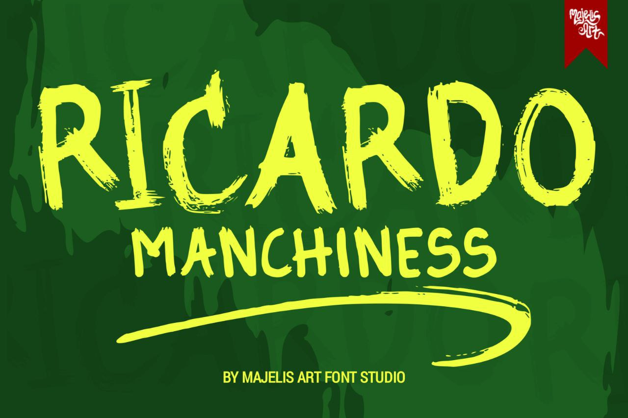 Ricardo Manchiness Font Ricardo Manchiness Font