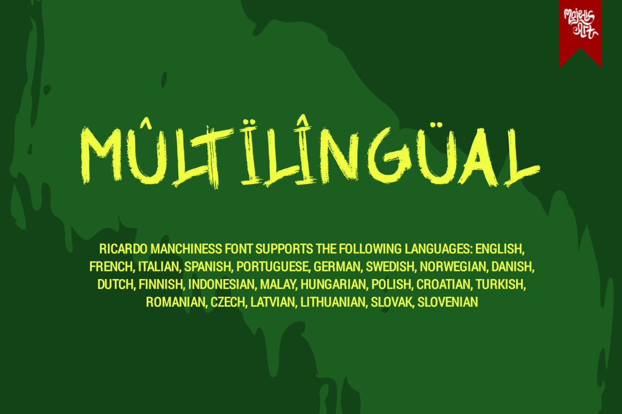 Ricardo Manchiness Font Ricardo Manchiness Font