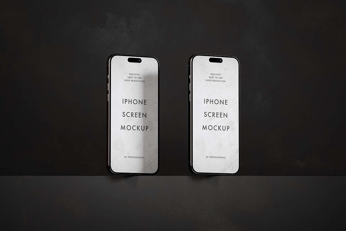 Apple iPhone 15 Pro Max Mockup Set Apple iPhone 15 Pro Max Mockup Set