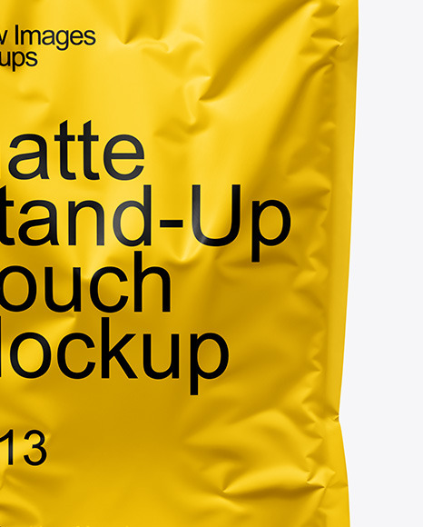 Matte Stand-Up Bag Mockup