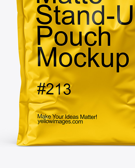 Matte Stand-Up Bag Mockup