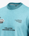 Men's Melange Oversize Sweatshirt Mockup - Half Side View