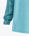 Men's Melange Oversize Sweatshirt Mockup - Half Side View