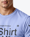 A Man in a T-Shirt and Pants Mockup