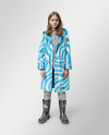 Teenager Girl Wearing a Raincoat and Rain Boots Mockup