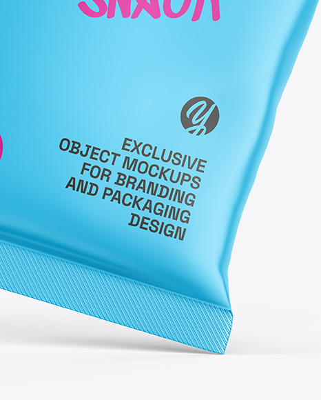 Matte Snack Bag Mockup
