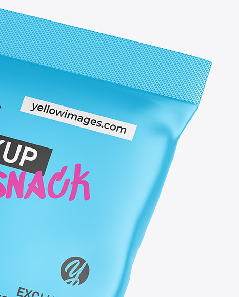 Matte Snack Bag Mockup