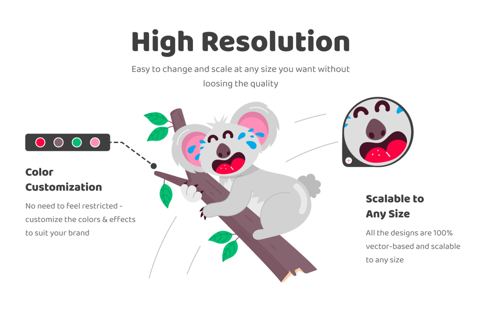 Koala Bear Cartoon Stickers Koala Bear Cartoon Stickers