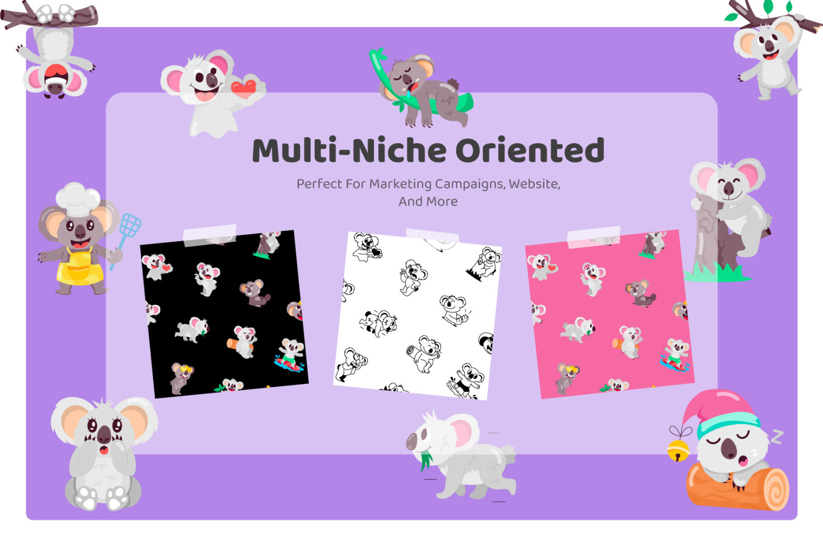 Koala Bear Cartoon Stickers Koala Bear Cartoon Stickers