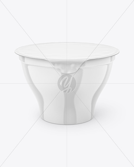 Glossy Yoghurt Cup Mockup