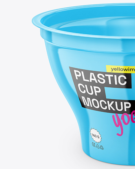 Glossy Yoghurt Cup Mockup