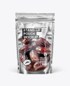Clear Stand-Up Pouch w/ Dates Mockup