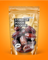 Clear Stand-Up Pouch w/ Dates Mockup