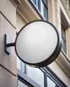 Round Signboard Mockup