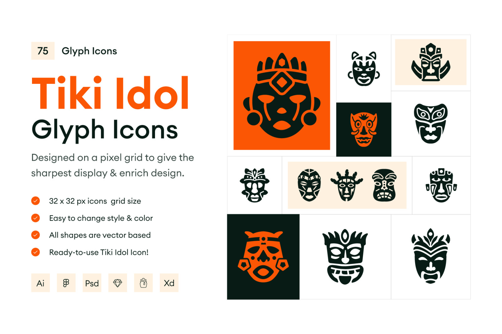 Tiki Idol Icons Tiki Idol Icons