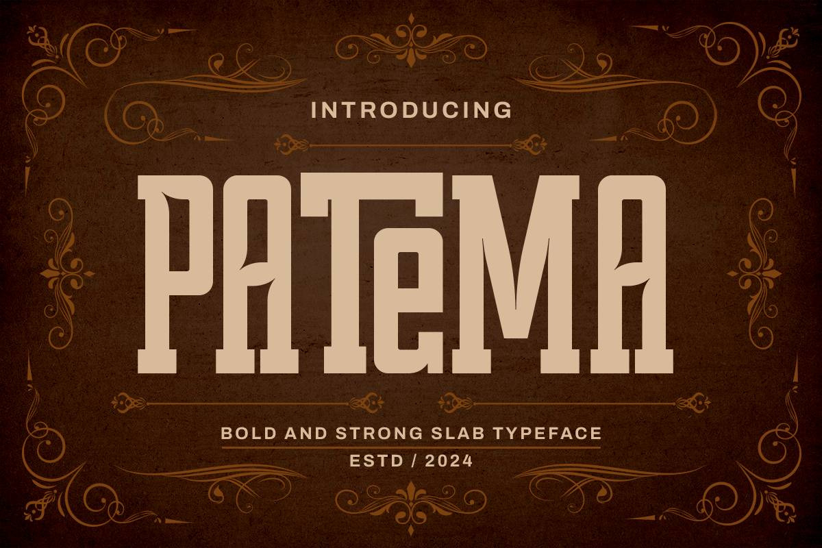 Patema - Slab Serif Condensed Font Patema - Slab Serif Condensed Font