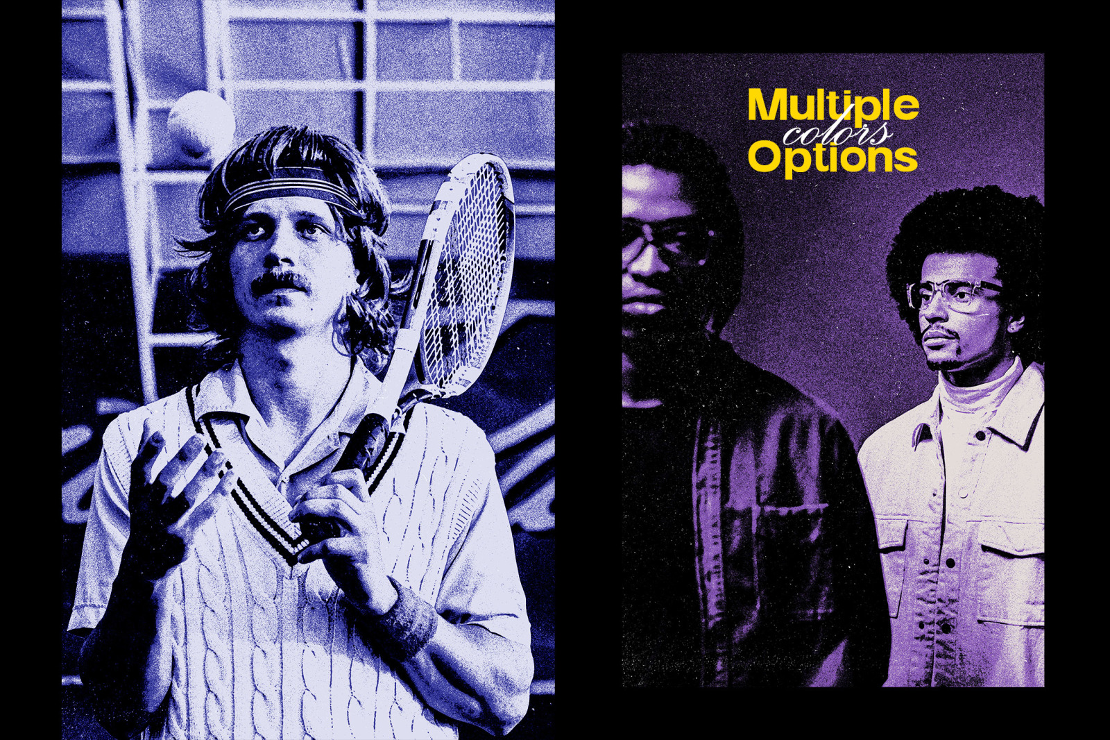 Retro grain photo effect