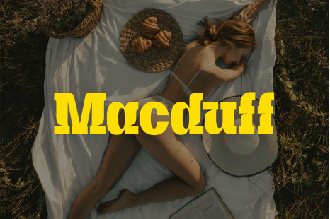 Macduff Decorative Typeface - Magazine cover