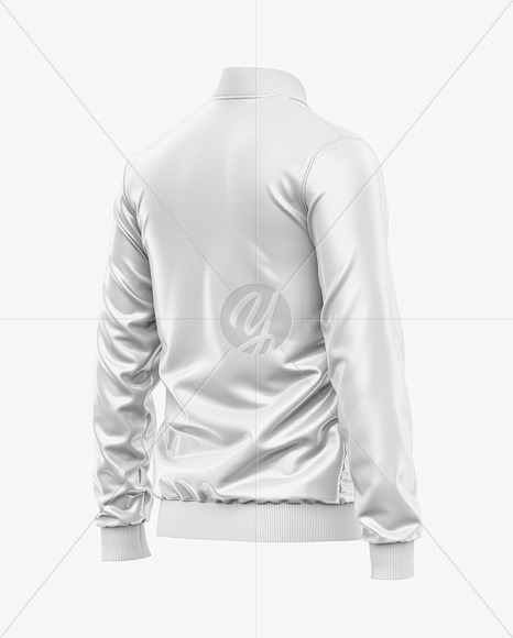 Iconic American Leather Varsity Jacket Mockup