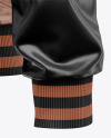 Iconic American Leather Varsity Jacket Mockup