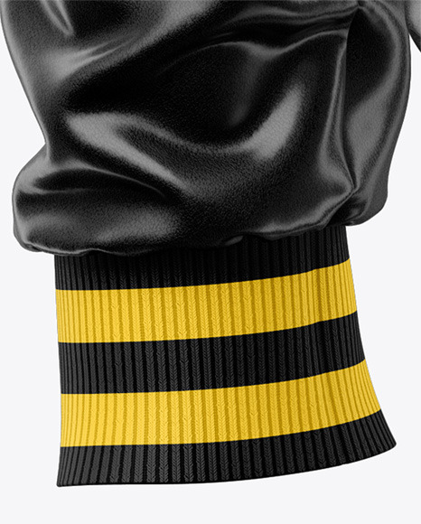 Iconic American Leather Varsity Jacket Mockup