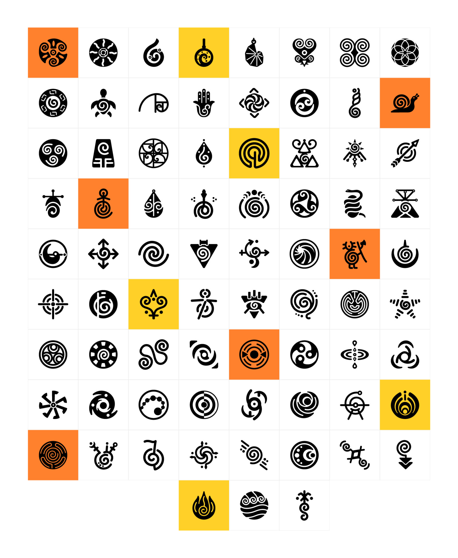 Spiral Symbols Icon Set Spiral Symbols Icon Set