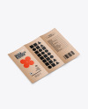 Kraft Trifold Brochure Mockup - back