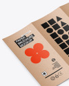 Kraft Trifold Brochure Mockup - back