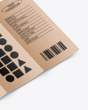 Kraft Trifold Brochure Mockup - back