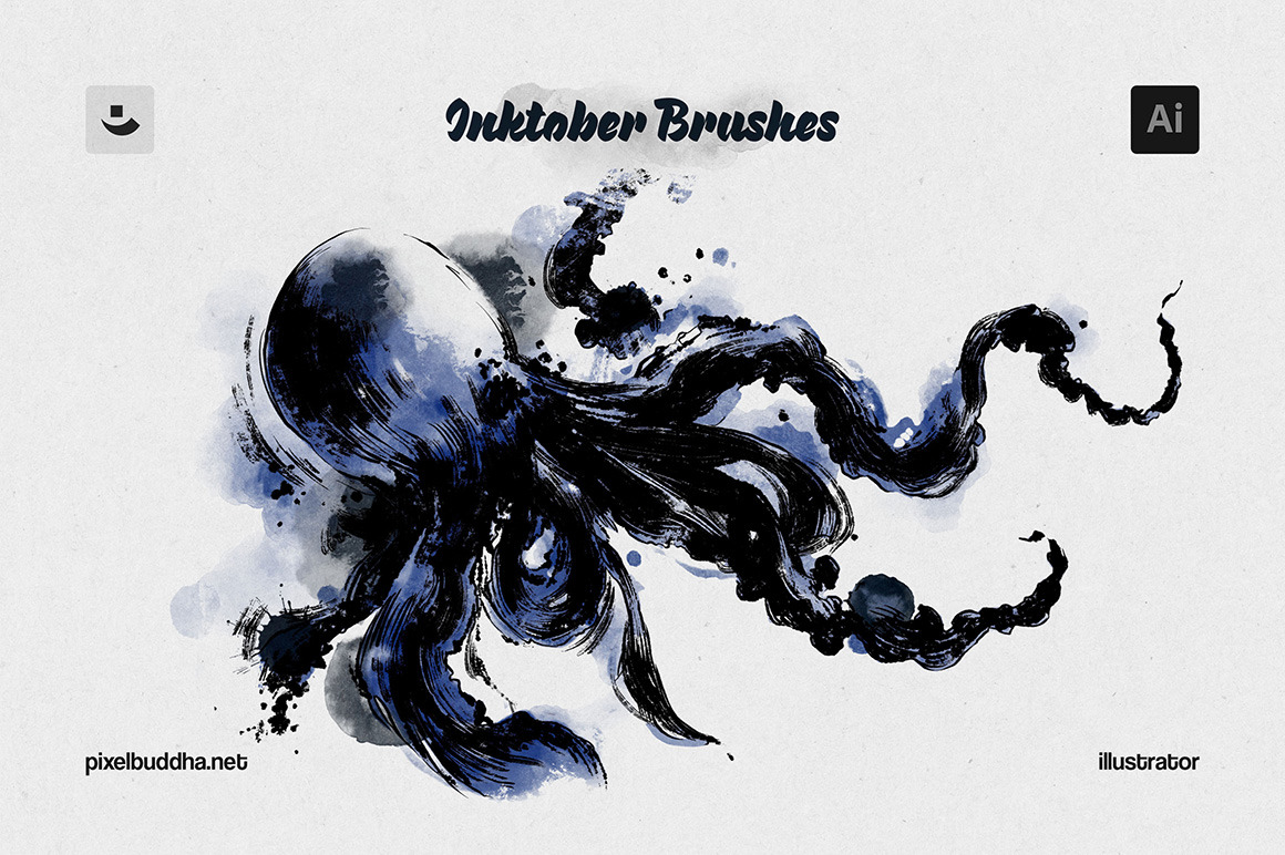 Inktober Illustrator Brushes Inktober Illustrator Brushes