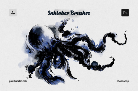 Inktober Photoshop Brushes - Sketches