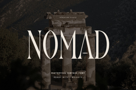 NOMAD - Historical Vintage Font - Skincare